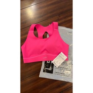 LSKD Fusion Sports Bra 2.0 Ultra Pink Medium Support Women's Pink Medium NEW NWT